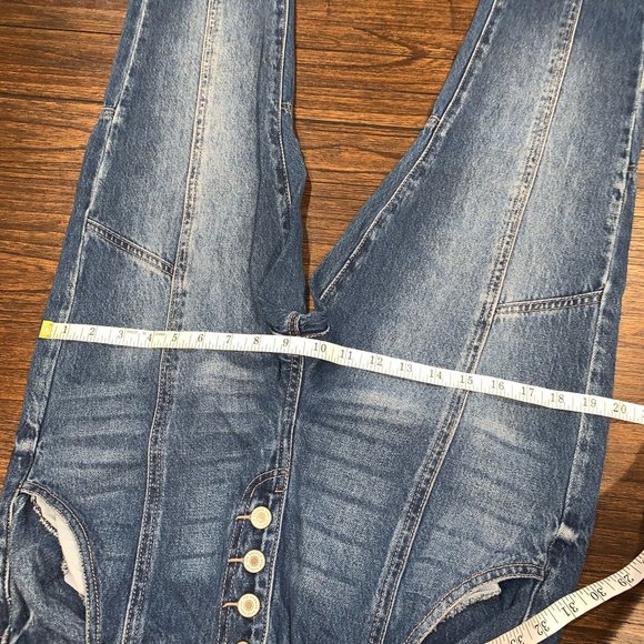 Kancan Sz 5/26 High Rise Button Fly Elastic Paperbag Waist Skinny Jeans - Picture 8 of 12